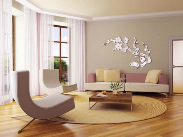 natural-pink-grey-for-wall-decor-living-room